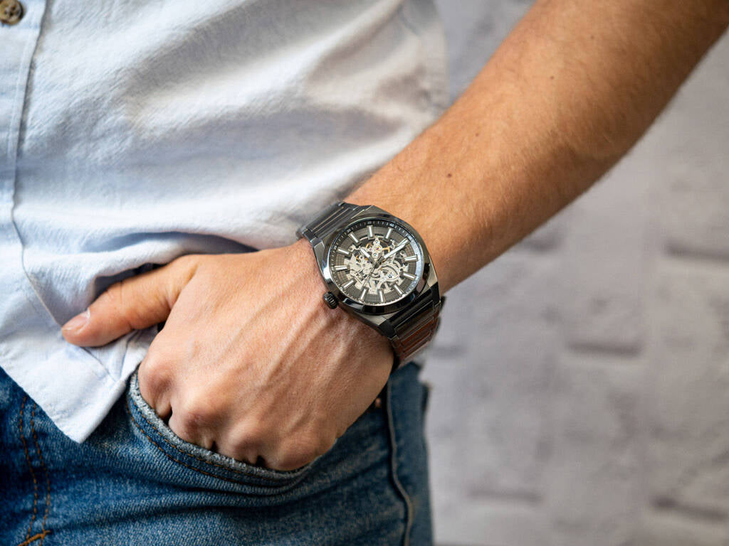 Fossil Everett Automatic Skeleton Watch Fashionwheel