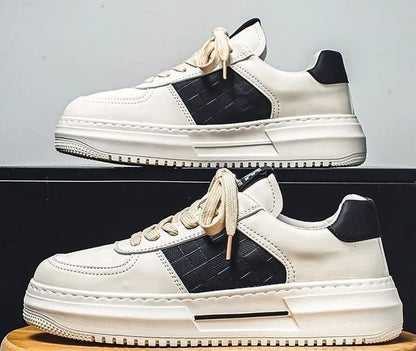 Men’s Low Skateboard Black Casual Sneakers – Street Style & Comfort