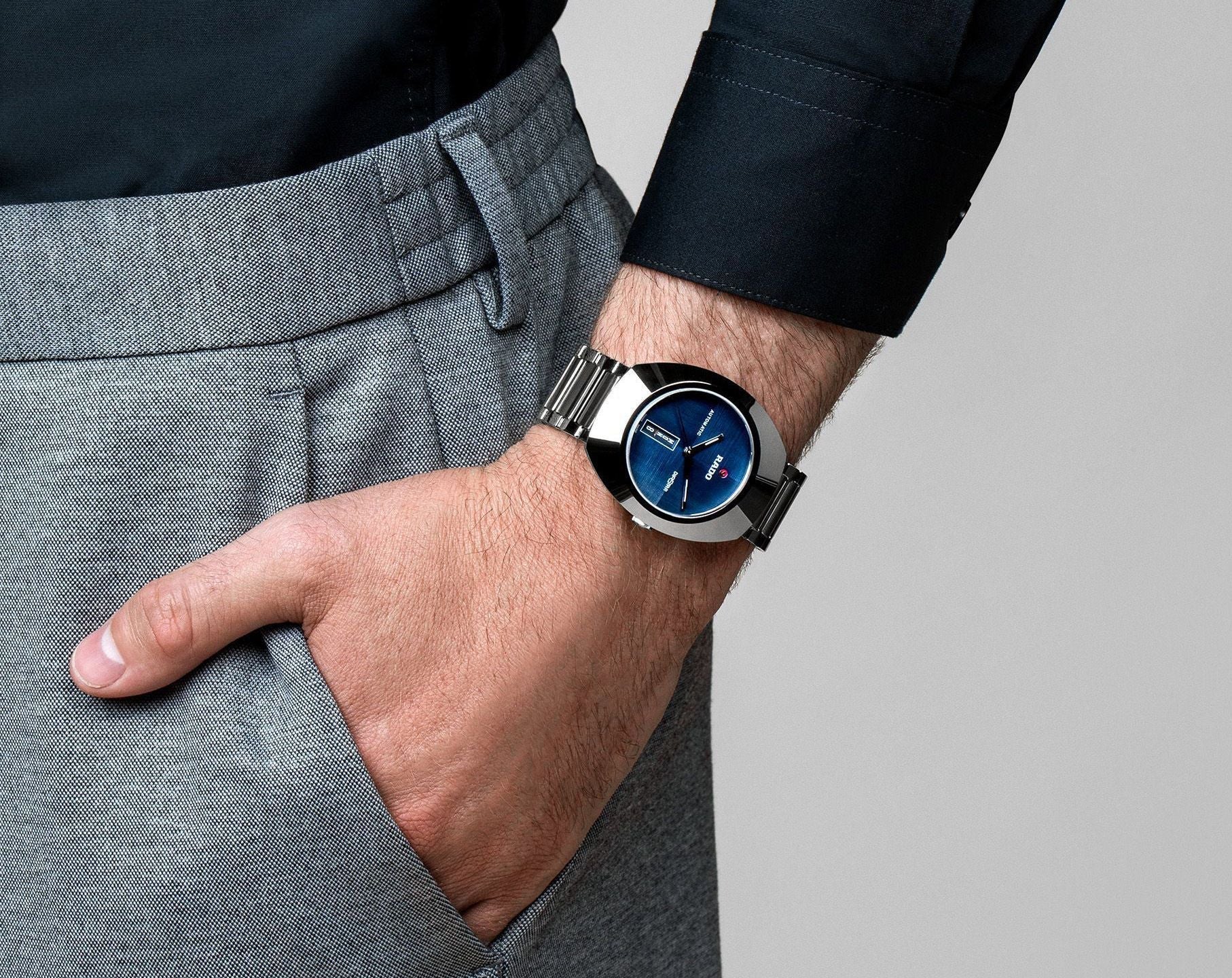 Rado Diastar Silver Automatic Machine Unisex Watch Fashionwheel