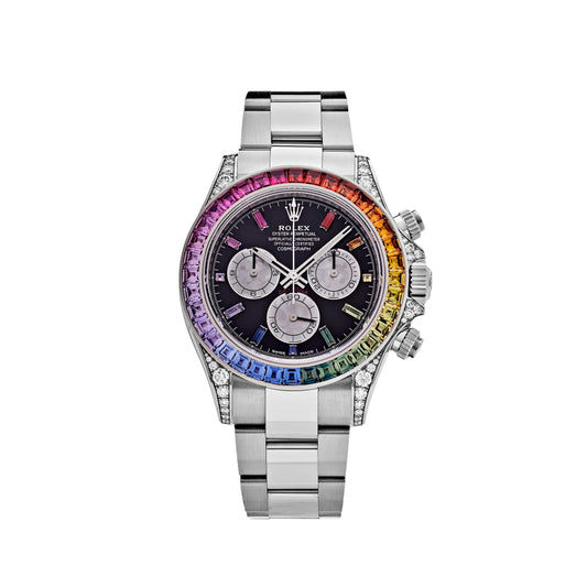 ROLEX Daytona Rainbow Analog Watch Fashionwheel