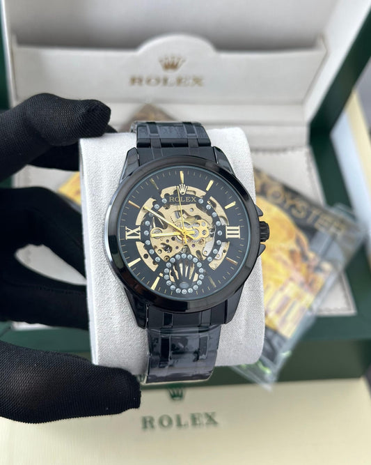 Rolex automatic black premium watch ⌚ Fashionwheel