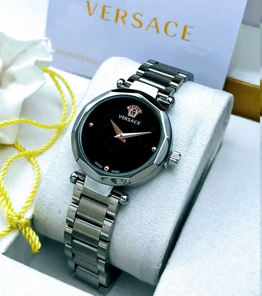 Versace Crystal Stainless Steel Classic Women Watch Fashionwheel